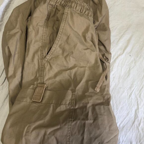 Tan and cream streetwear cargo pants - Picture 3 of 3